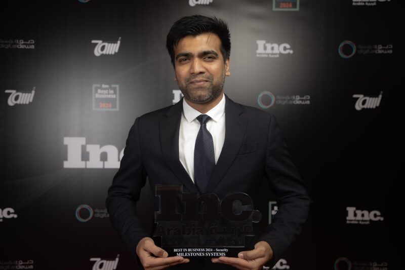 Milestone Systems Wins Best in Business for Security at Inc. Arabia Awards Night