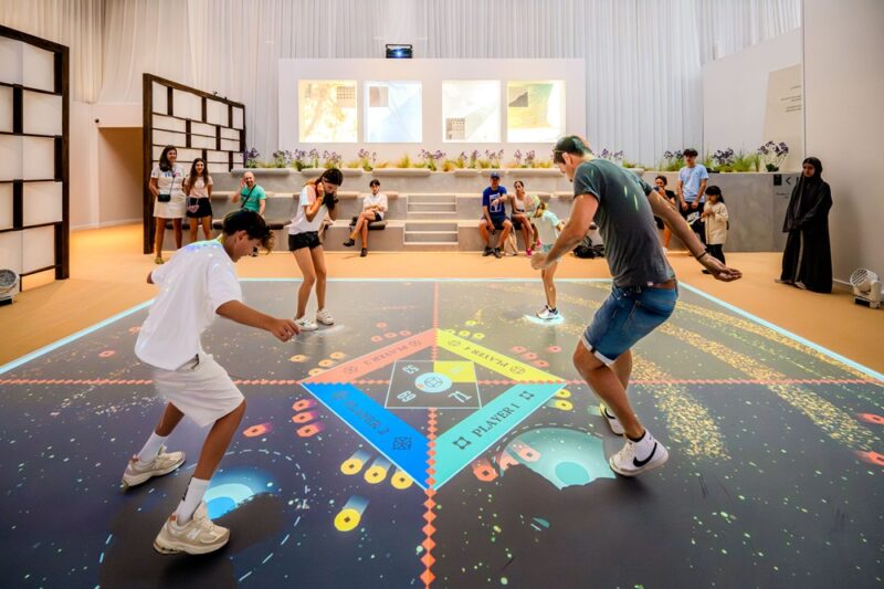 Moment Factory Reimagines Traditional Emirati Games With Interactive Activation at United Arab Emirates (UAE) Olympic House in Paris
